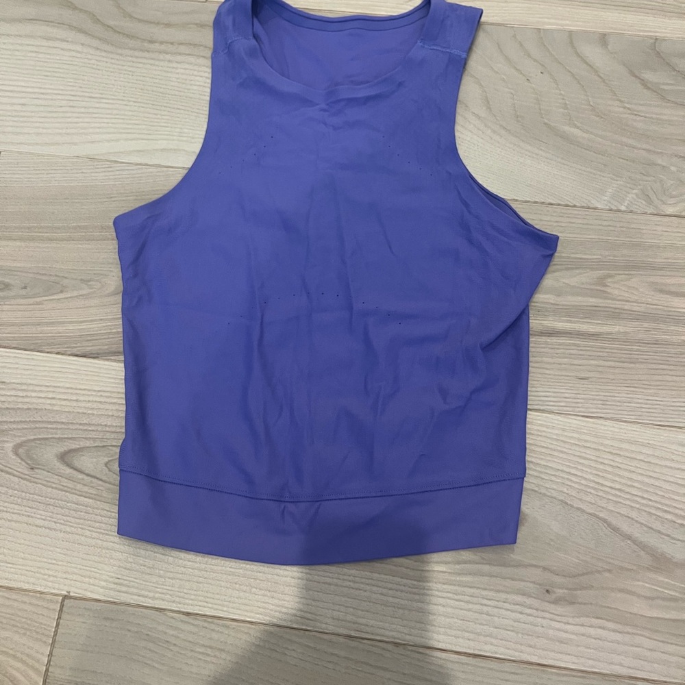 Lululemon Athletica Purple Fitted Crop Tank Top